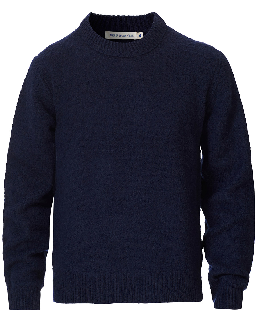Herr | Tröjor | Tiger of Sweden Jeans | Prowler Knitted Crew Neck Blue
