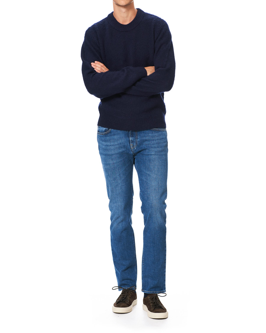 Herr | Tröjor | Tiger of Sweden Jeans | Prowler Knitted Crew Neck Blue
