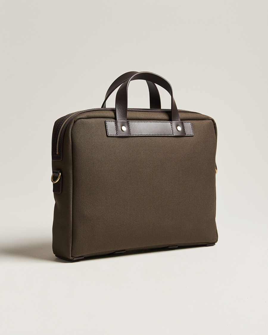 Herr | Mismo M/S Nylon Office Army/Dark Brown | Mismo | M/S Nylon Office Army/Dark Brown