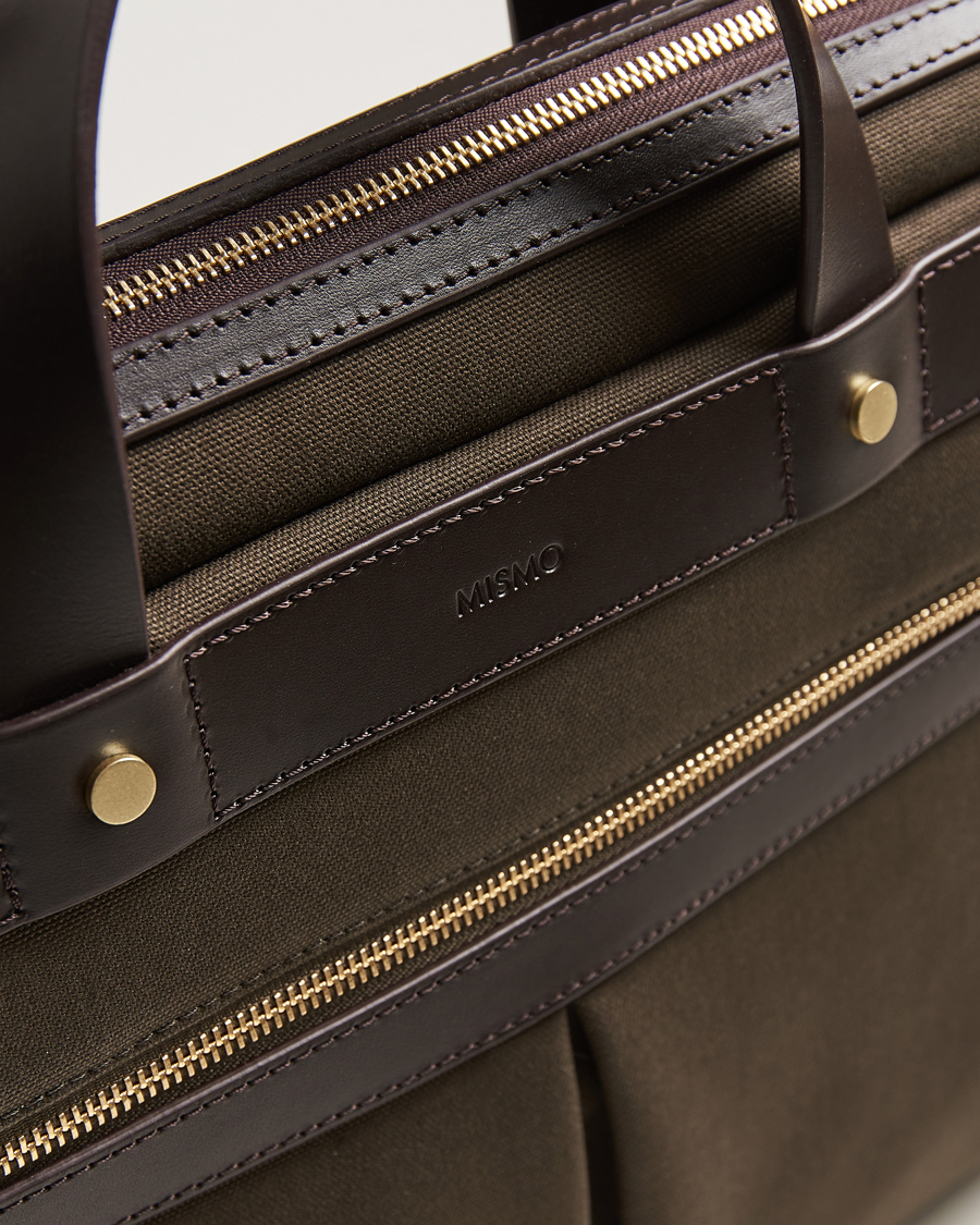 Herr | Mismo M/S Nylon Office Army/Dark Brown | Mismo | M/S Nylon Office Army/Dark Brown