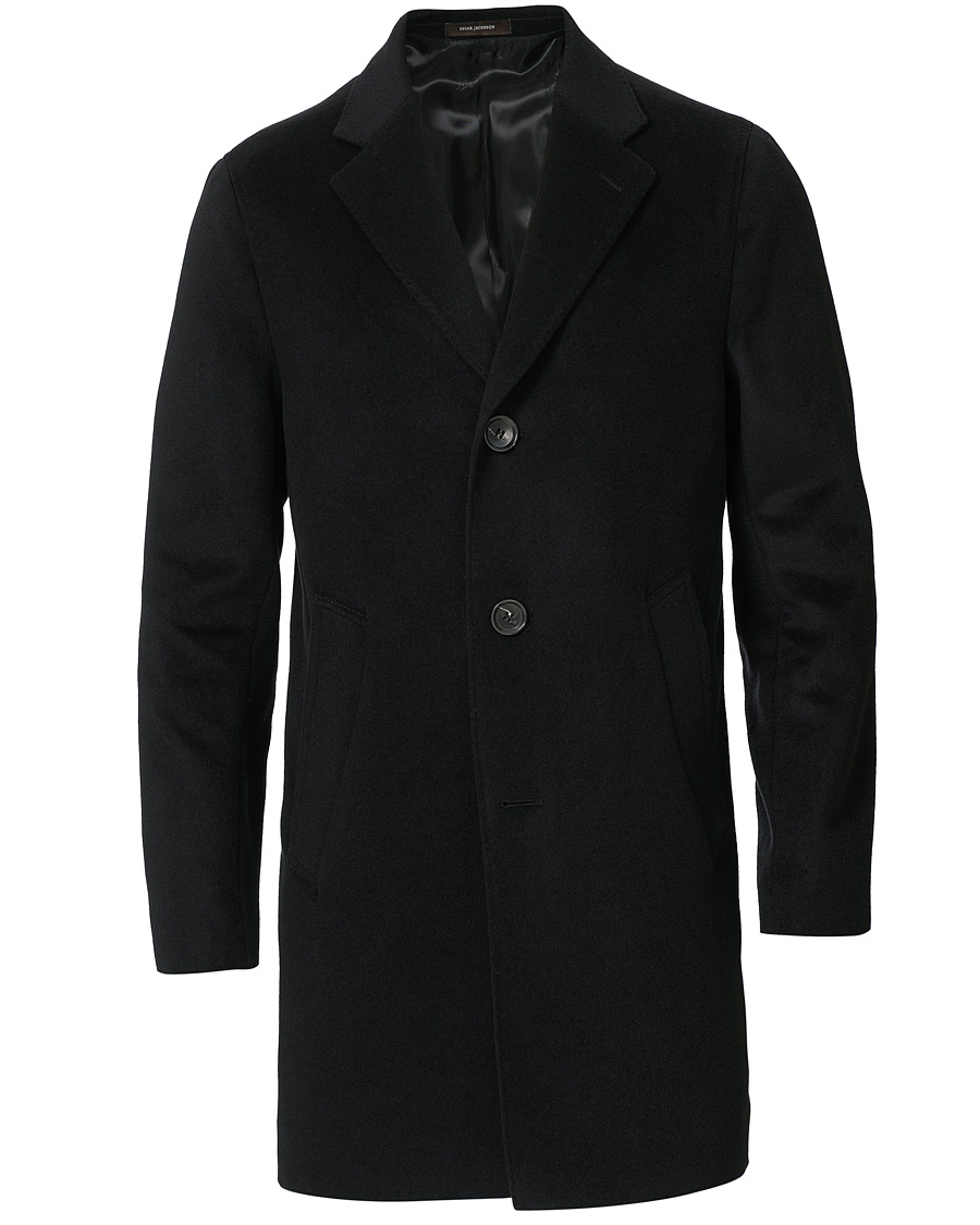 Herr | Jackor | Oscar Jacobson | Storvik Wool/Cashmere Coat Black
