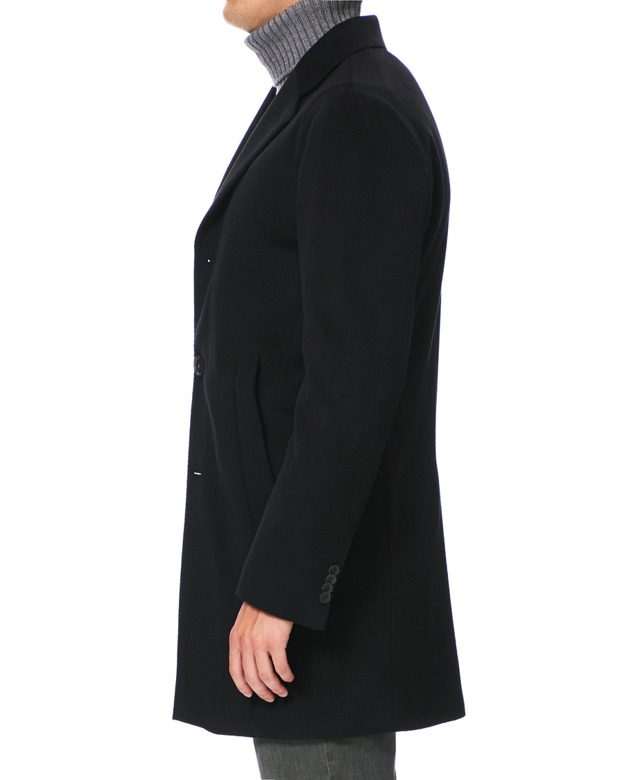 Herr | Jackor | Oscar Jacobson | Storvik Wool/Cashmere Coat Black