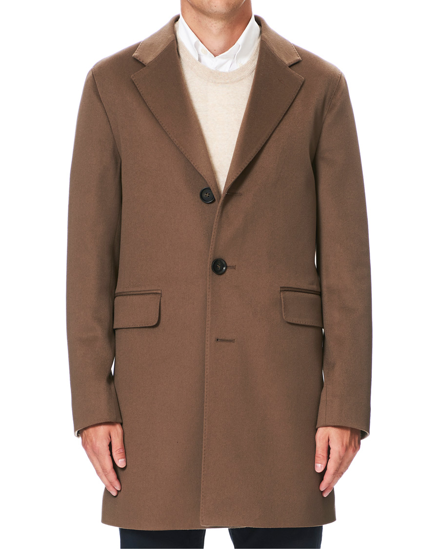 Herr | Jackor | Oscar Jacobson | Sonny Loro Piana Wool Coat Camel