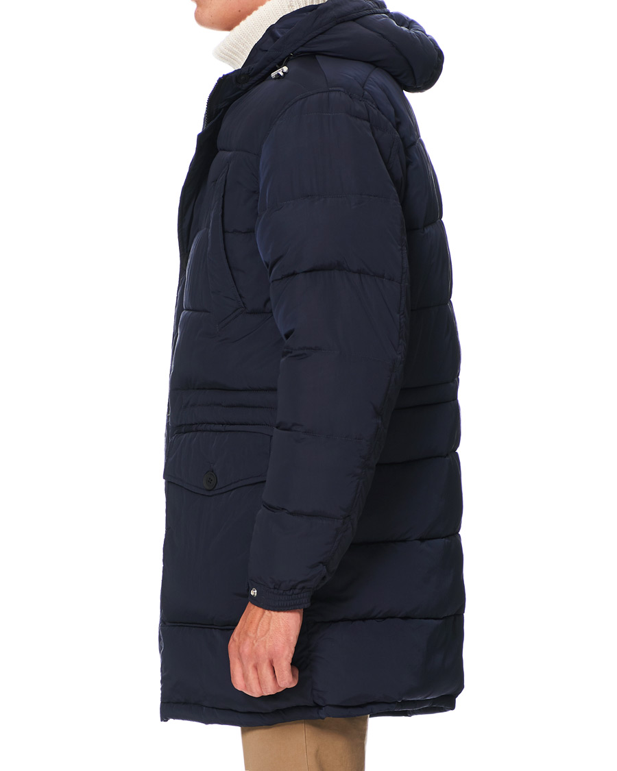 Herr | Jackor | Oscar Jacobson | Clayton Lightweight Puffer Coat Navy