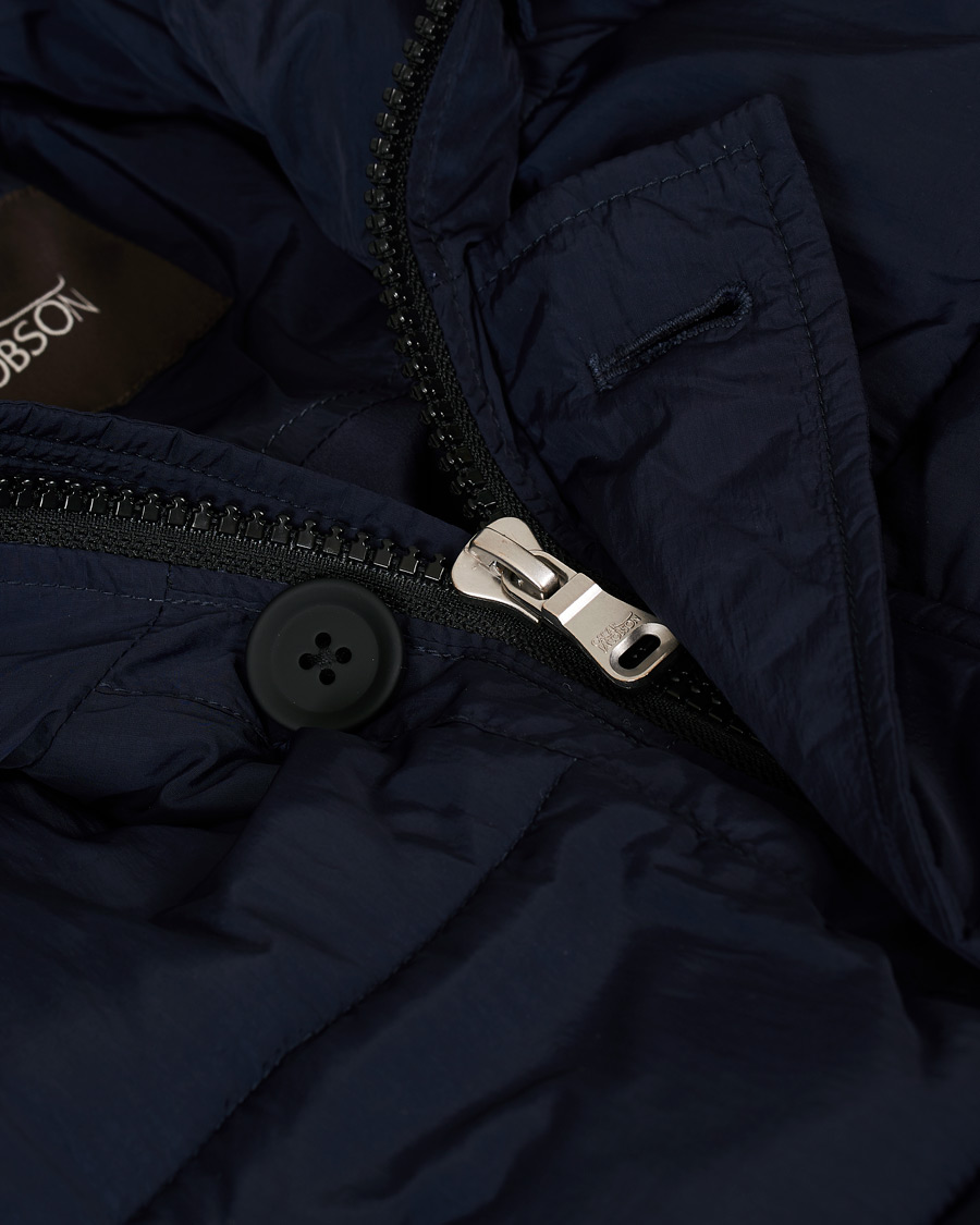 Herr | Jackor | Oscar Jacobson | Clayton Lightweight Puffer Coat Navy