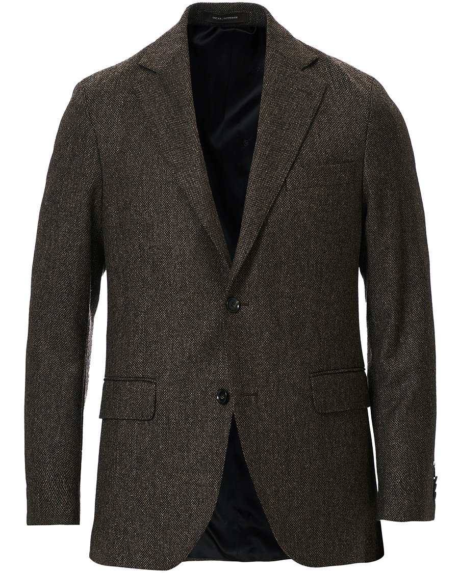 Herr | Kavajer | Oscar Jacobson | Fogerty Yorkshire Tweed By Moon Blazer Brown