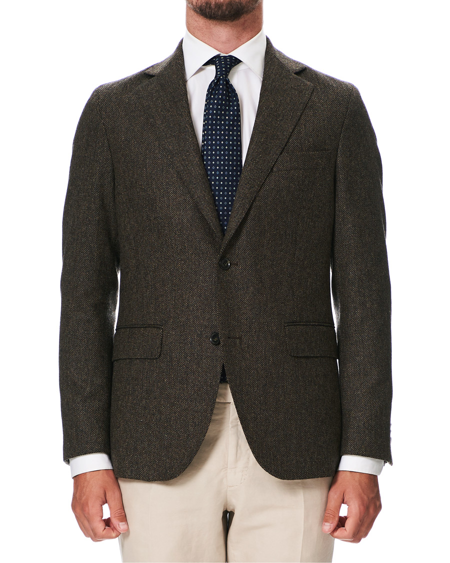 Herr | Kavajer | Oscar Jacobson | Fogerty Yorkshire Tweed By Moon Blazer Brown