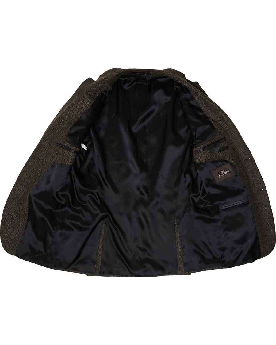 Herr | Kavajer | Oscar Jacobson | Fogerty Yorkshire Tweed By Moon Blazer Brown