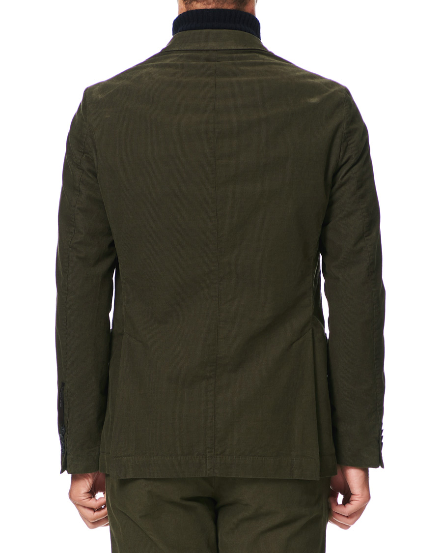Herr | Kavajer | Oscar Jacobson | Egel Patch Pocket Baby Cord Blazer Olive