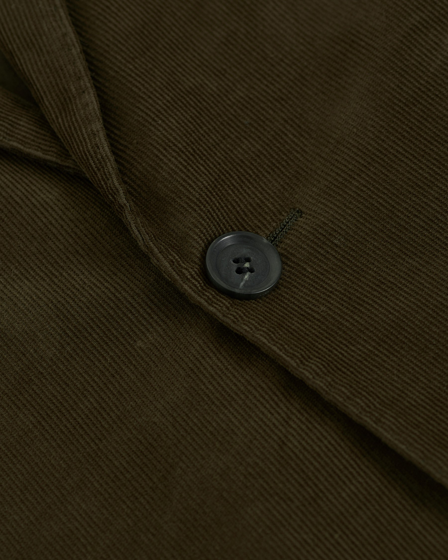 Herr | Kavajer | Oscar Jacobson | Egel Patch Pocket Baby Cord Blazer Olive