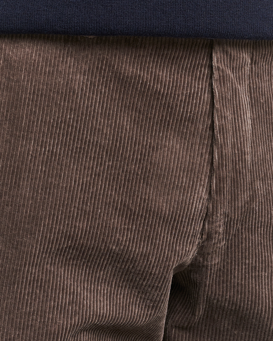 Herr | Byxor | Oscar Jacobson | Denz Corduroy Trousers Nutmeg