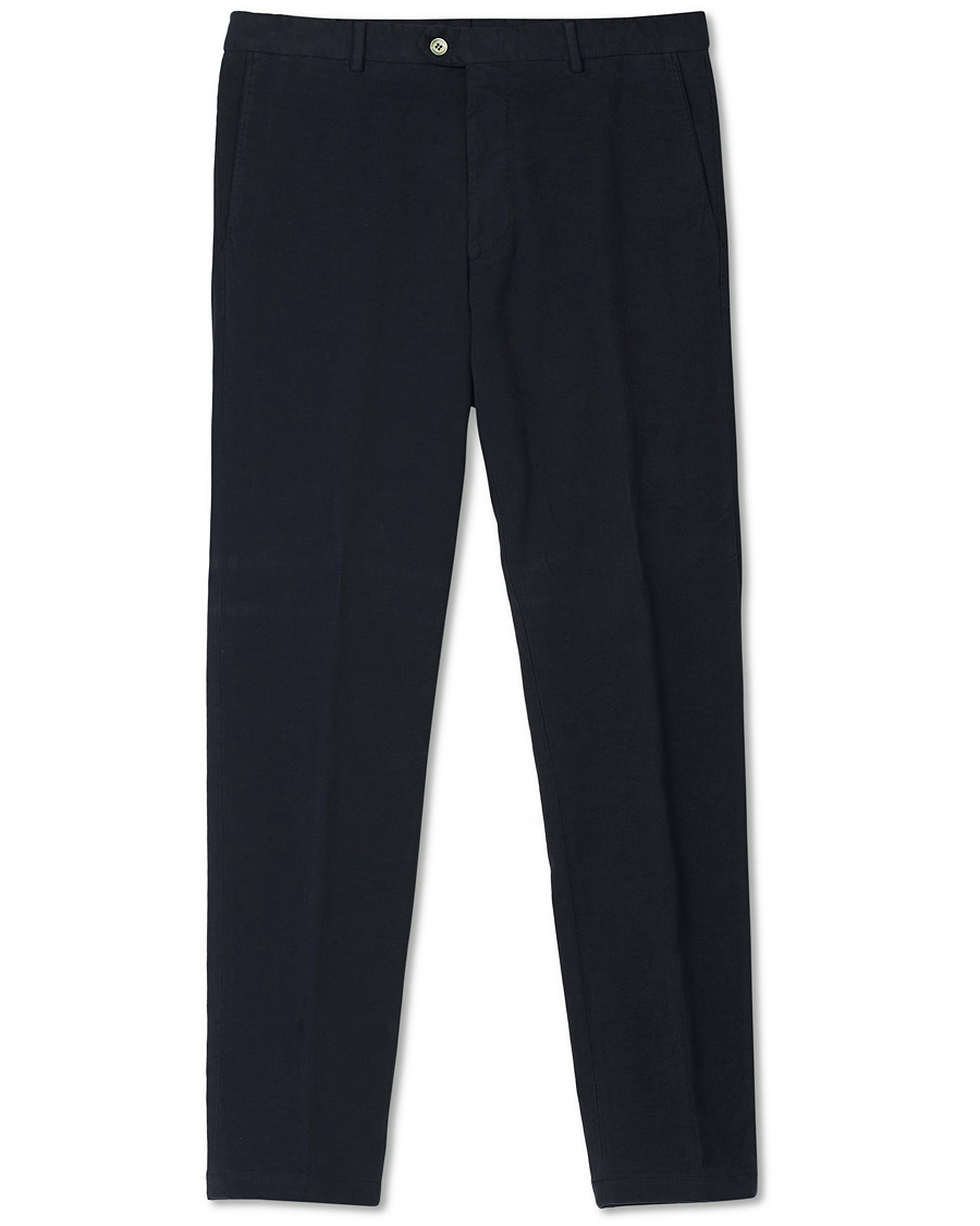 Herr | Byxor | Oscar Jacobson | Denz Moleskin Trousers Navy