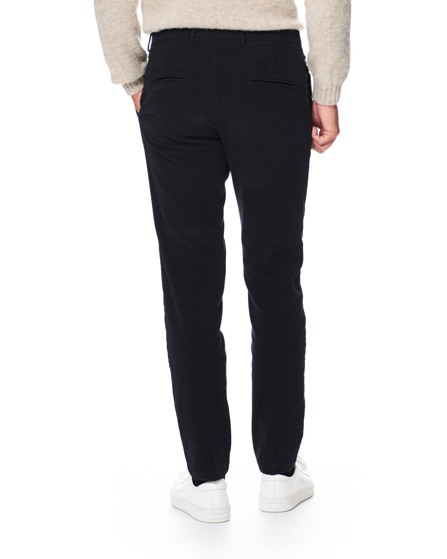 Herr | Byxor | Oscar Jacobson | Denz Moleskin Trousers Navy