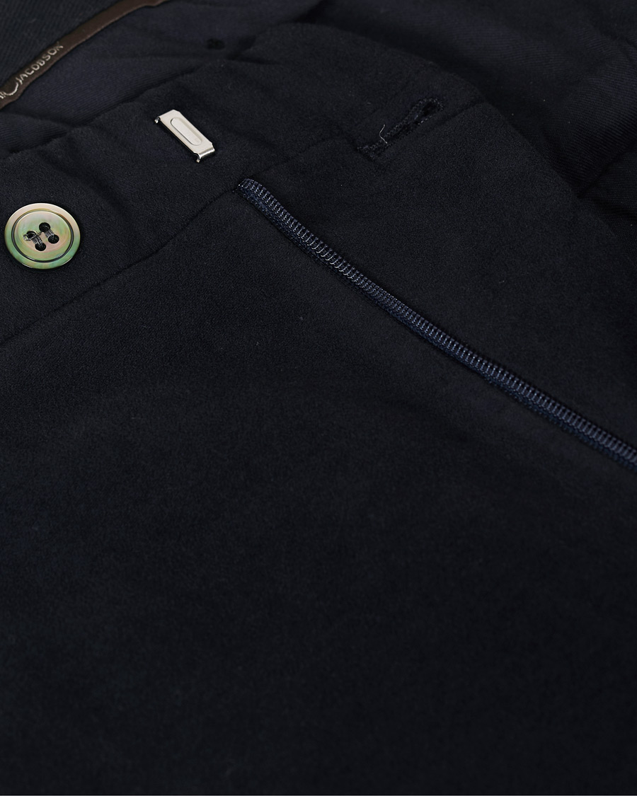 Herr | Byxor | Oscar Jacobson | Denz Moleskin Trousers Navy