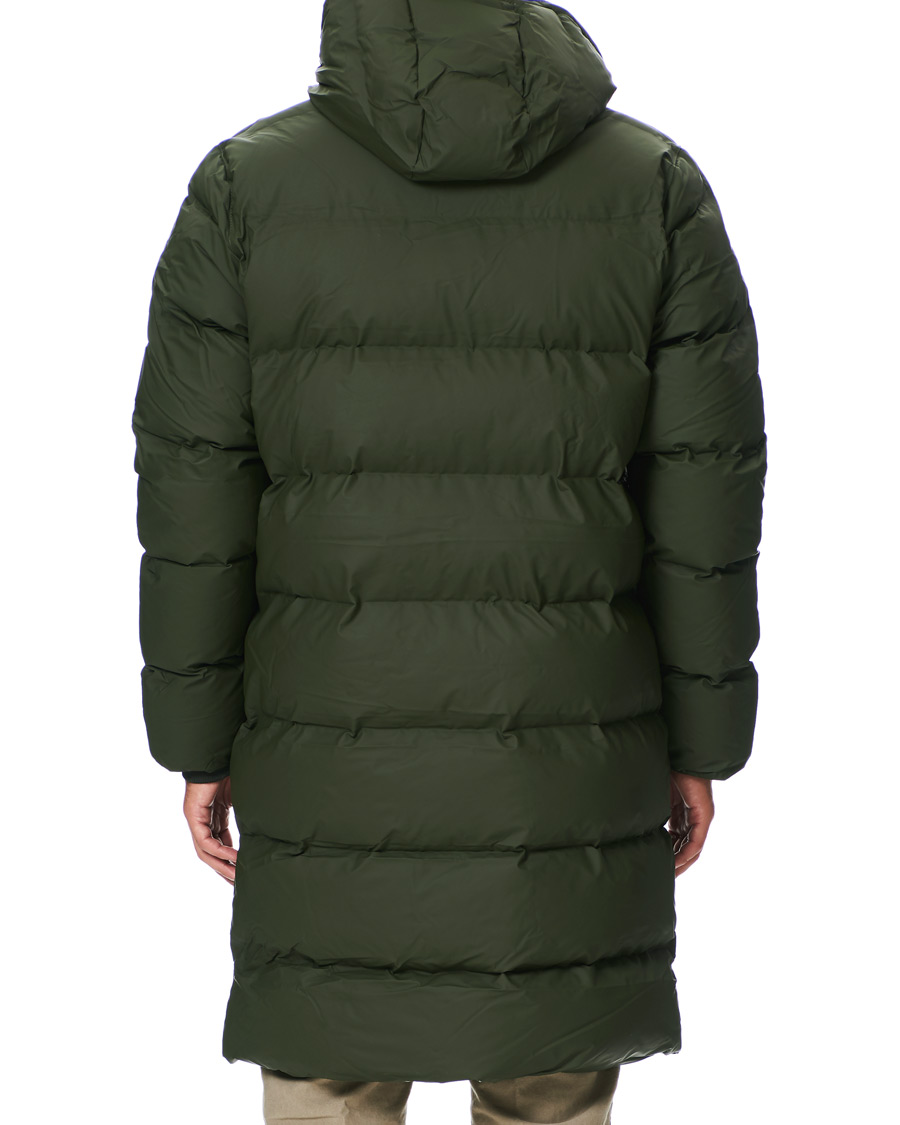 Herr | Jackor | RAINS | Waterproof Long Puffer Jacket Green