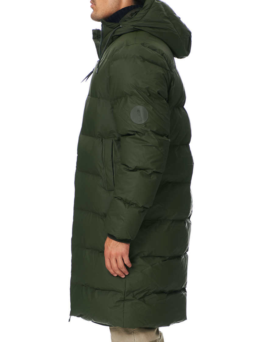Herr | Jackor | RAINS | Waterproof Long Puffer Jacket Green