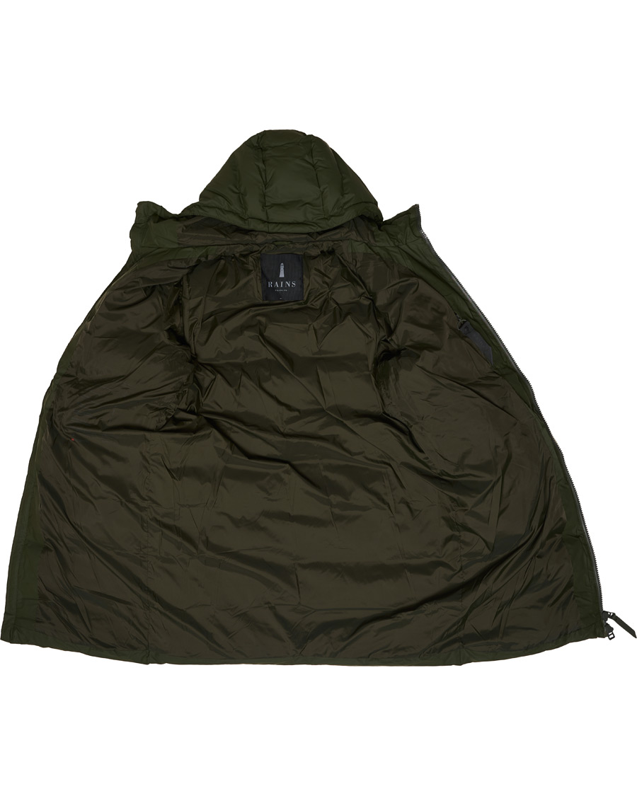 Herr | Jackor | RAINS | Waterproof Long Puffer Jacket Green