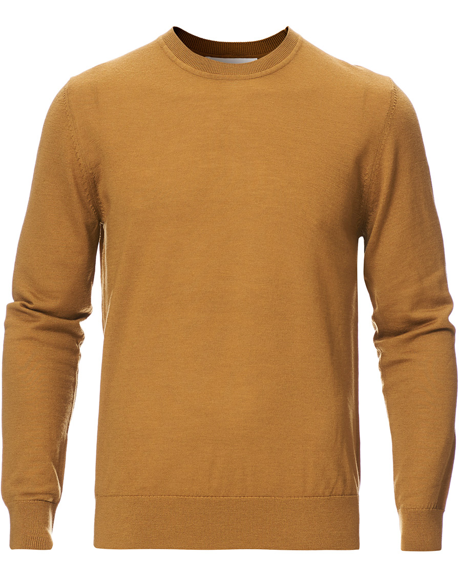 Herr | Tröjor | Samsøe Samsøe | Samsøe & Samsøe Flemming Superfine Merino Wool Crew Neck Cumin