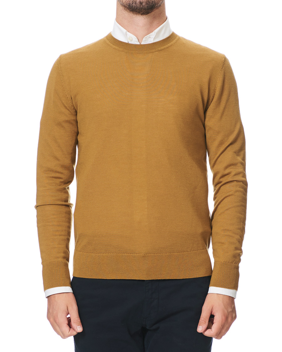 Herr | Tröjor | Samsøe Samsøe | Samsøe & Samsøe Flemming Superfine Merino Wool Crew Neck Cumin