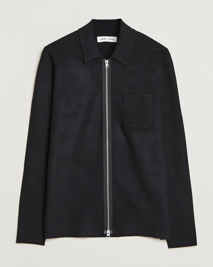Herr | Tröjor | Samsøe Samsøe | Guna Full Zip Black
