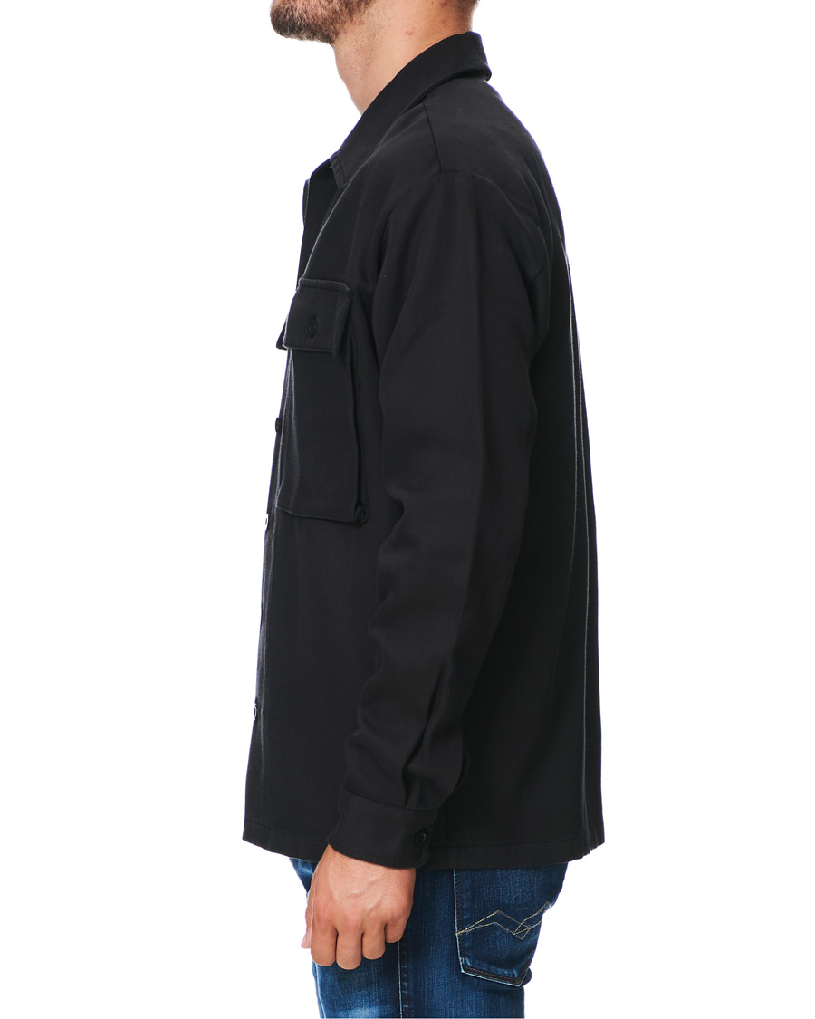 Herr | Skjortor | Samsøe Samsøe | Samsøe & Samsøe Vega Lyocell/Cotton Overshirt Black