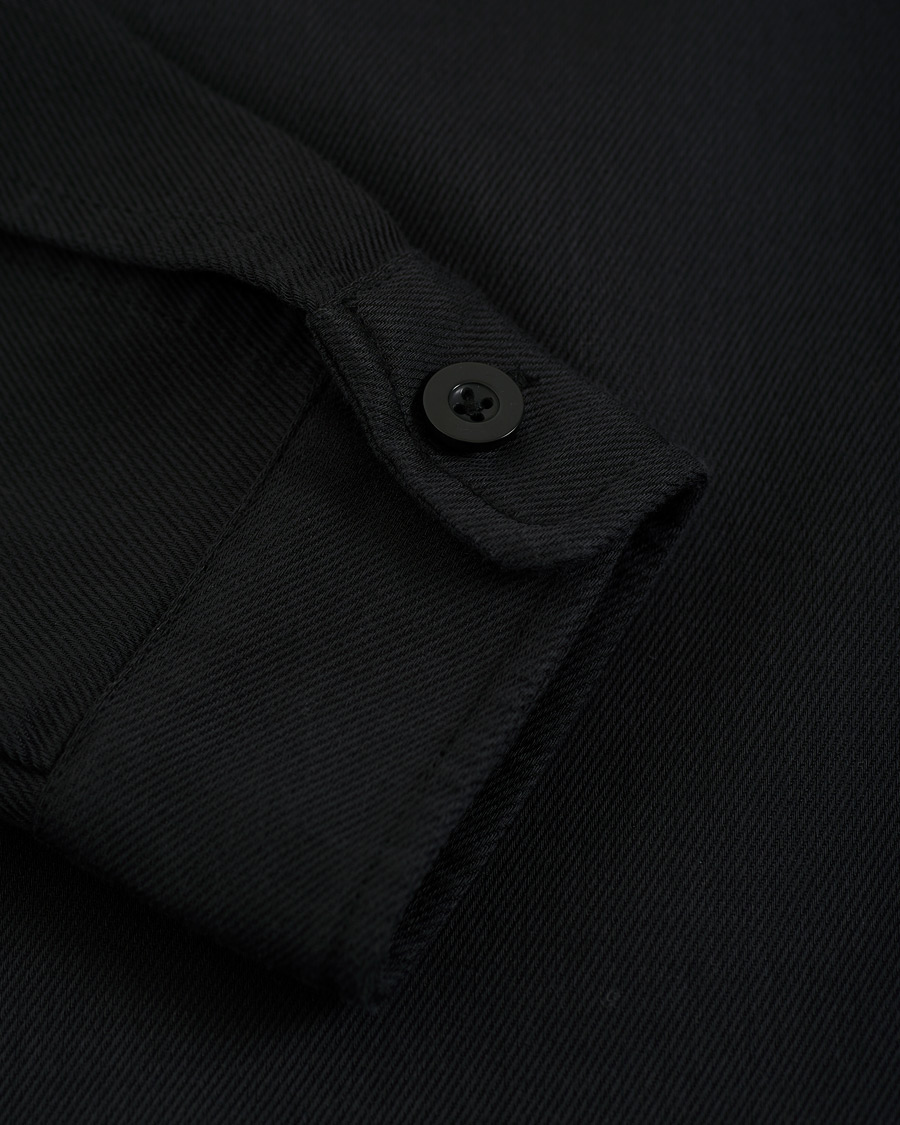 Herr | Skjortor | Samsøe Samsøe | Samsøe & Samsøe Vega Lyocell/Cotton Overshirt Black
