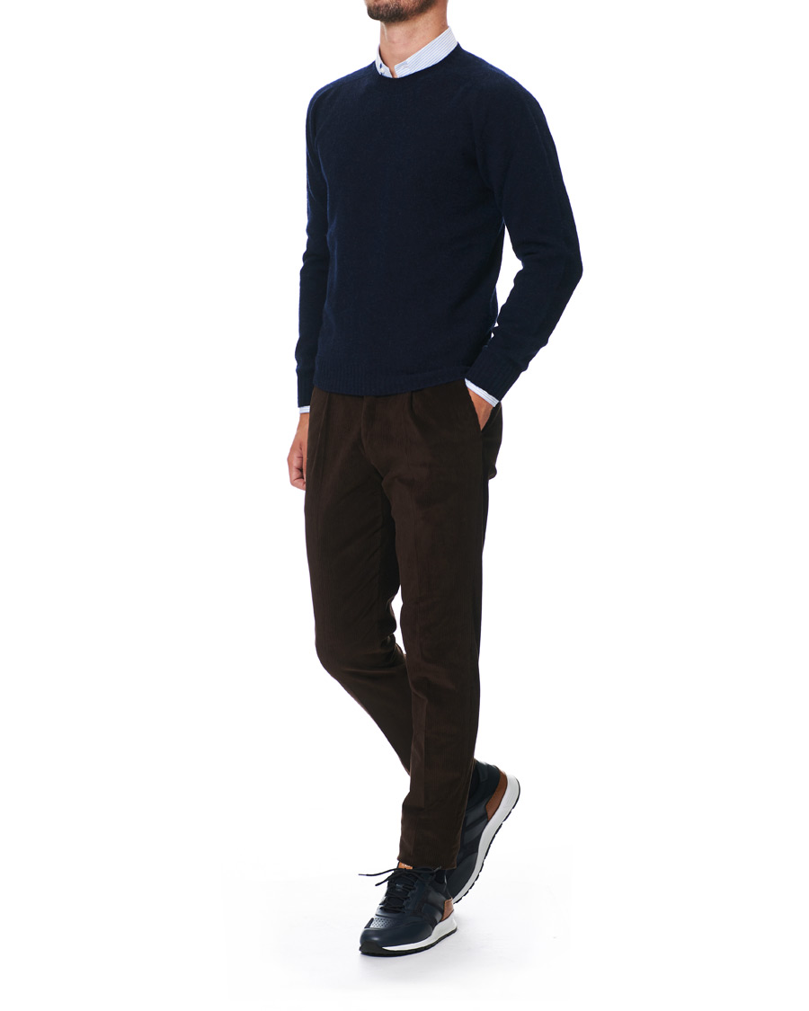 Herr | Tod's Allaciato Luxury Running Sneaker Navy Calf | Tod's | Allaciato Luxury Running Sneaker Navy Calf