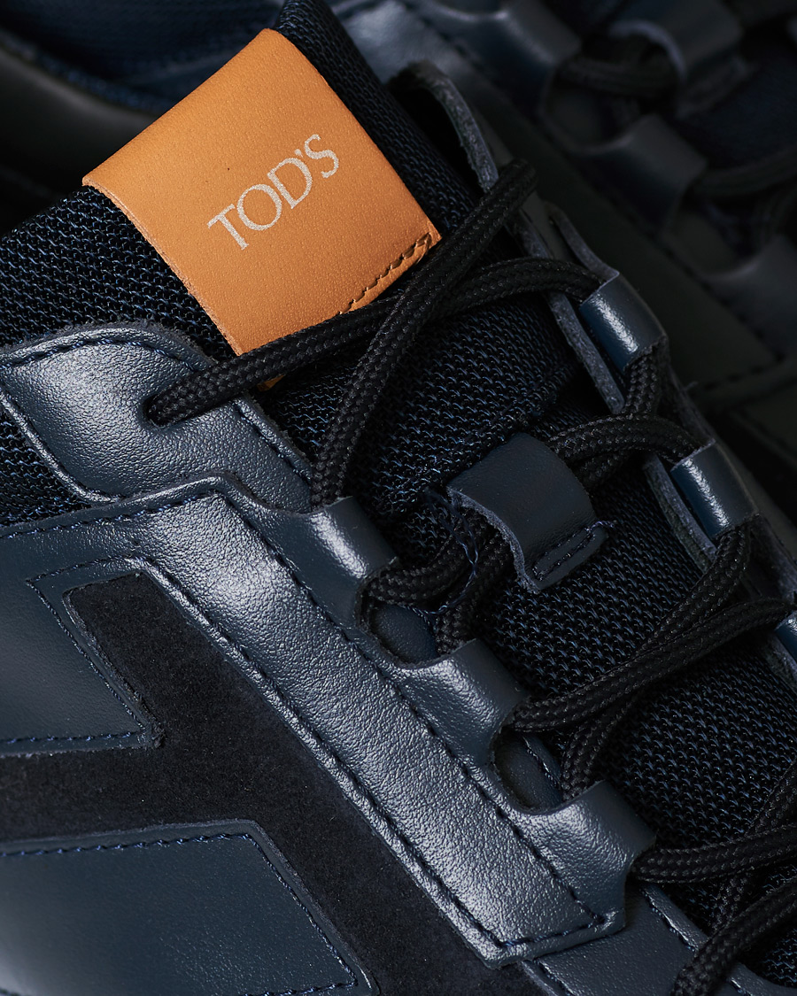 Herr | Tod's Allaciato Luxury Running Sneaker Navy Calf | Tod's | Allaciato Luxury Running Sneaker Navy Calf