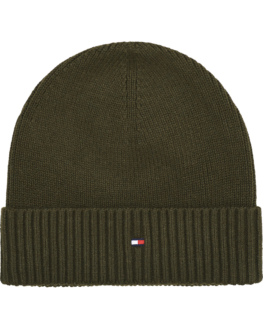 Herr | Tommy Hilfiger Pima Cotton Beanie Green | Tommy Hilfiger | Pima Cotton Beanie Green