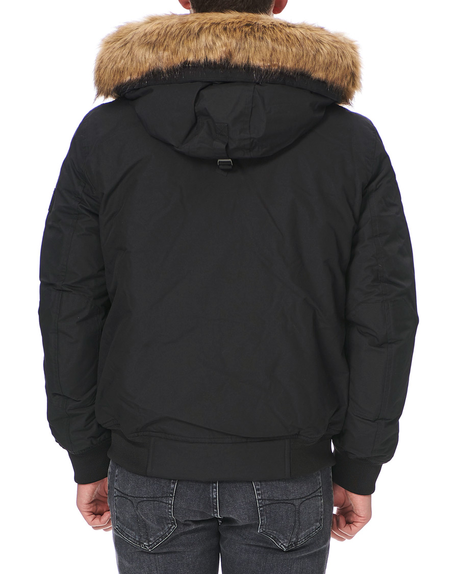 Herr | Jackor | Tommy Hilfiger | Hampton Fake Fur Down Bomber Jacket Black