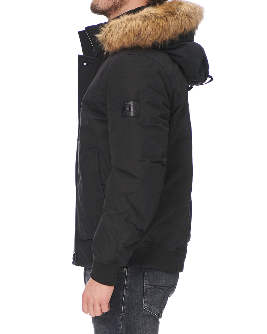 Herr | Jackor | Tommy Hilfiger | Hampton Fake Fur Down Bomber Jacket Black