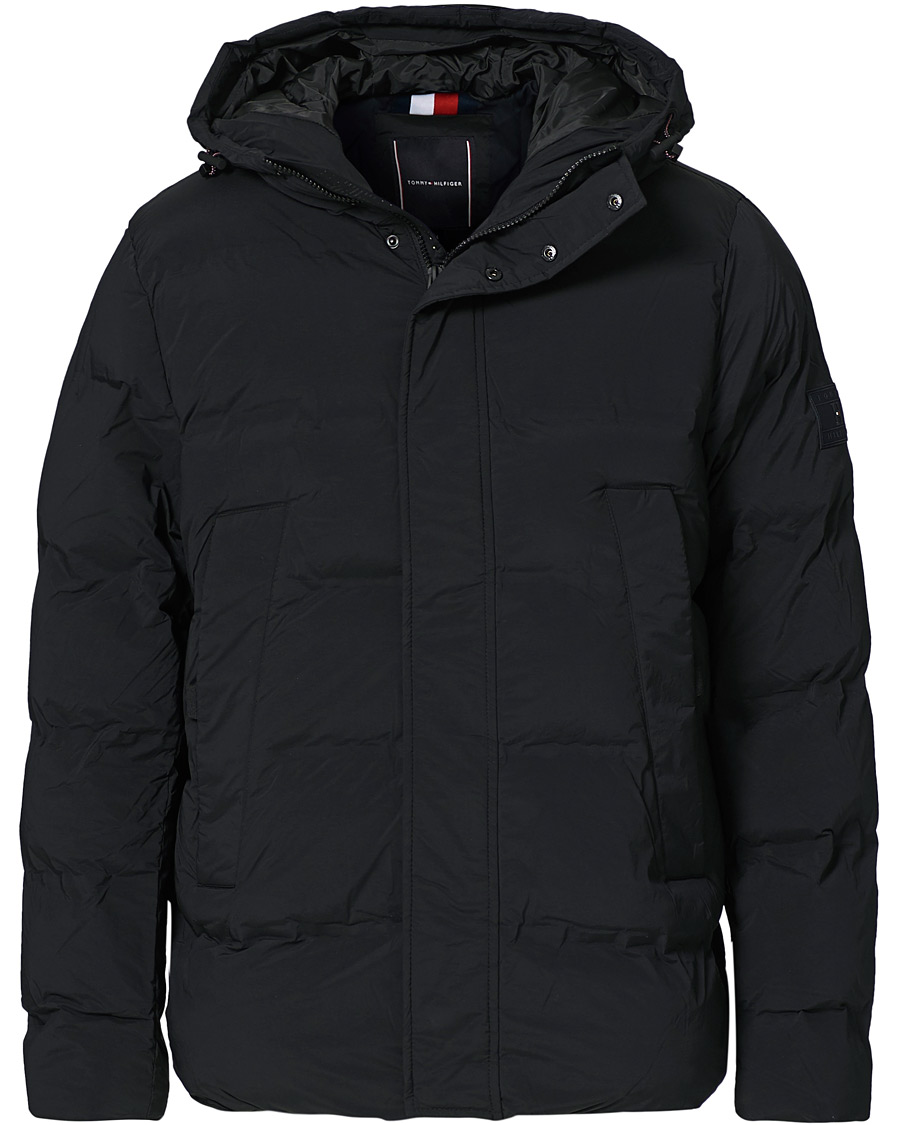 Herr | Jackor | Tommy Hilfiger | Hooded Stretch Bomber Jacket Black