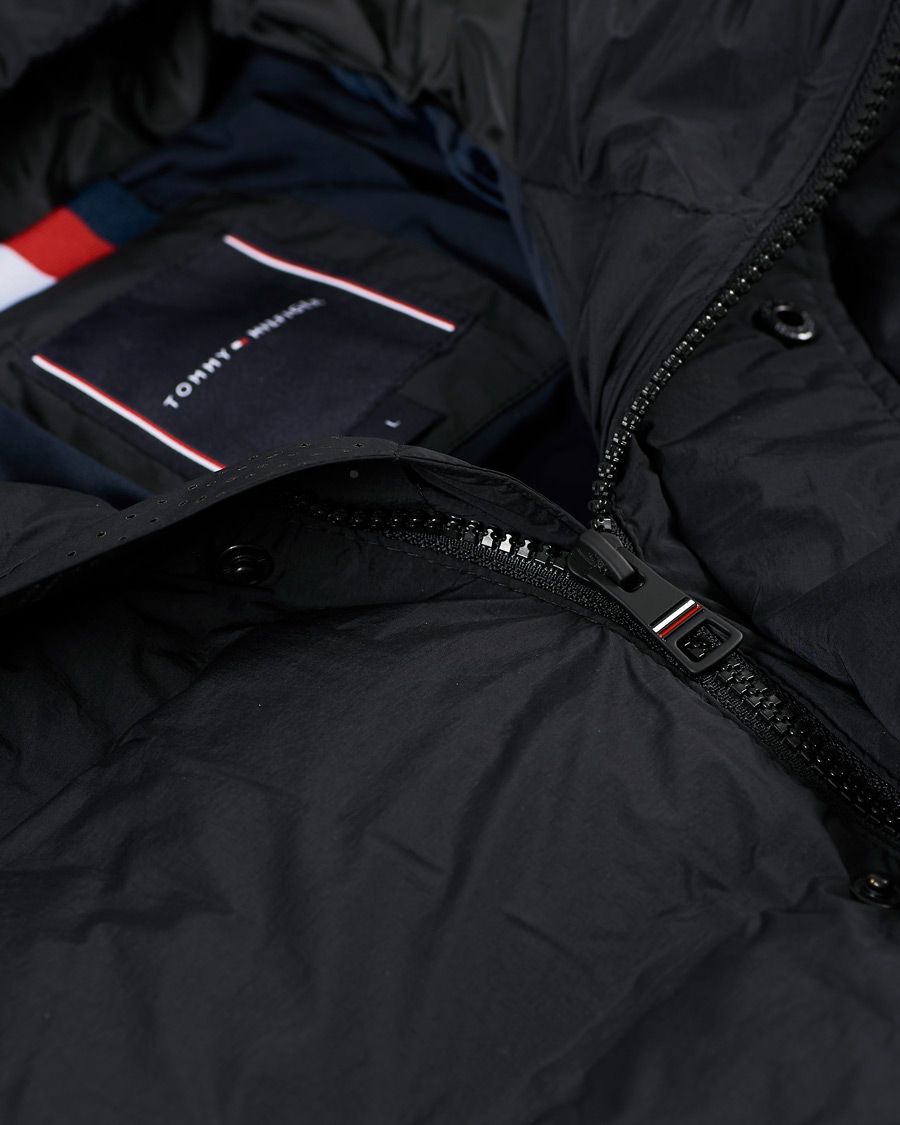Herr | Jackor | Tommy Hilfiger | Hooded Stretch Bomber Jacket Black