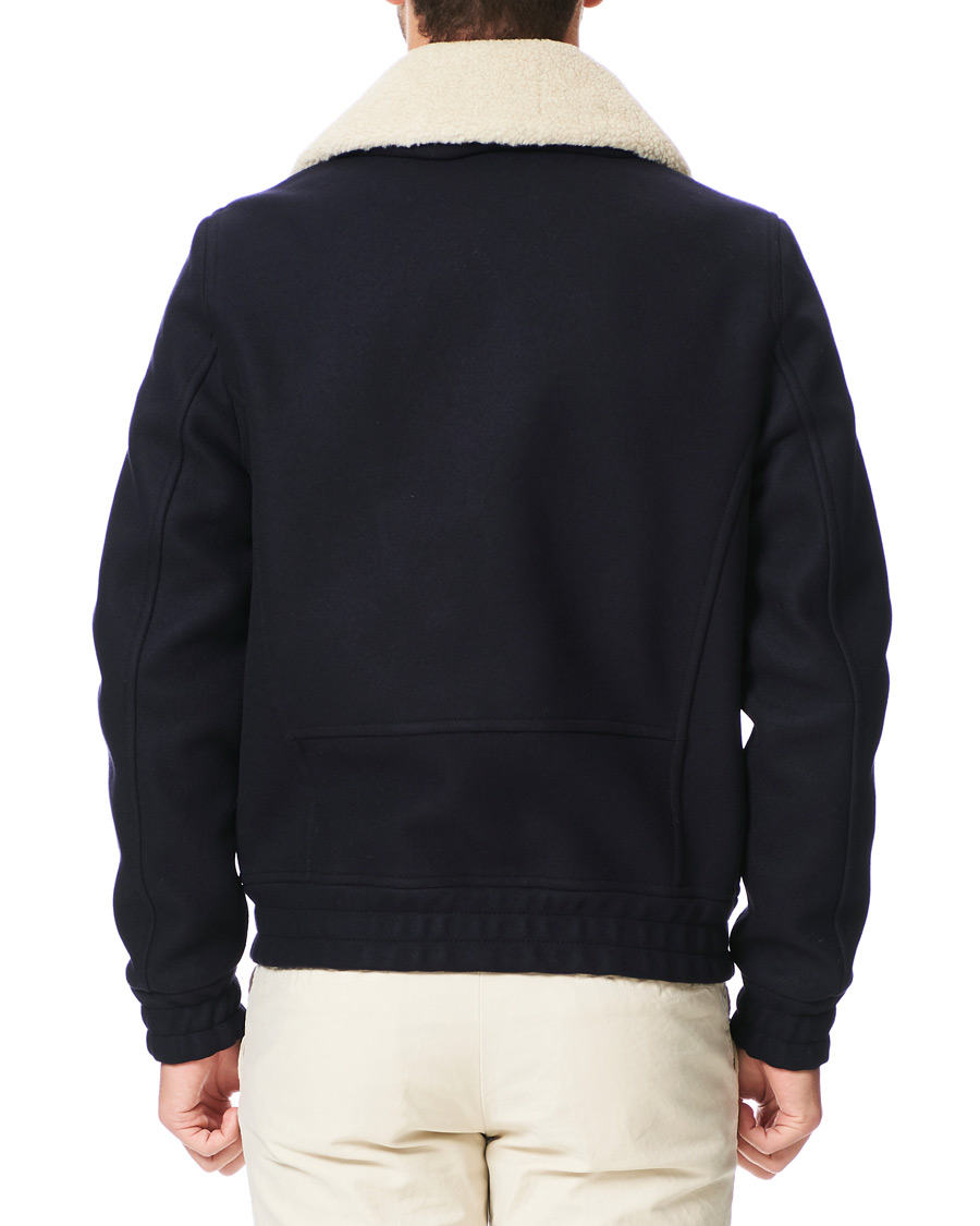 Herr | Jackor | Tommy Hilfiger | Shearling Collar Flight Jacket Desert Sky