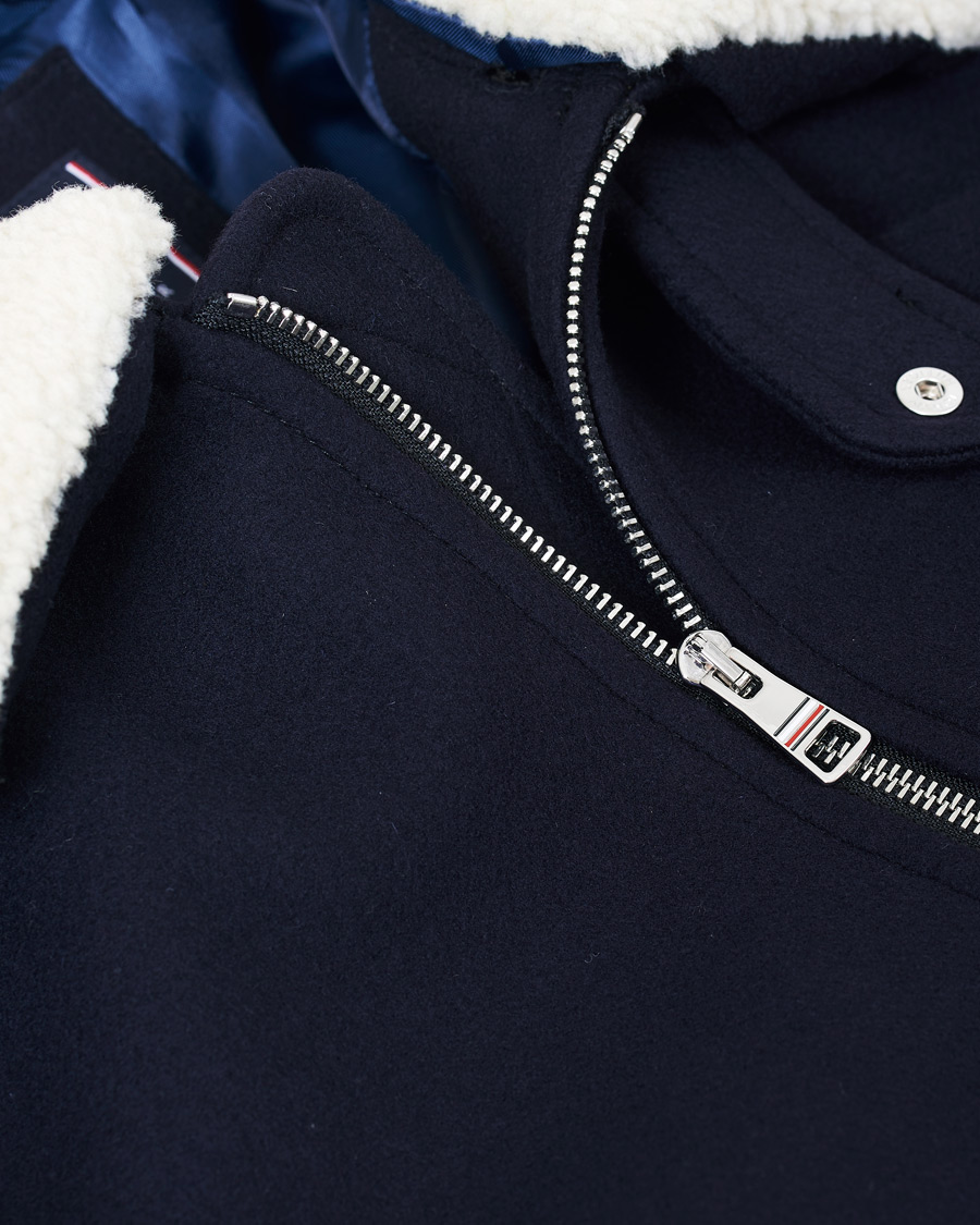 Herr | Jackor | Tommy Hilfiger | Shearling Collar Flight Jacket Desert Sky
