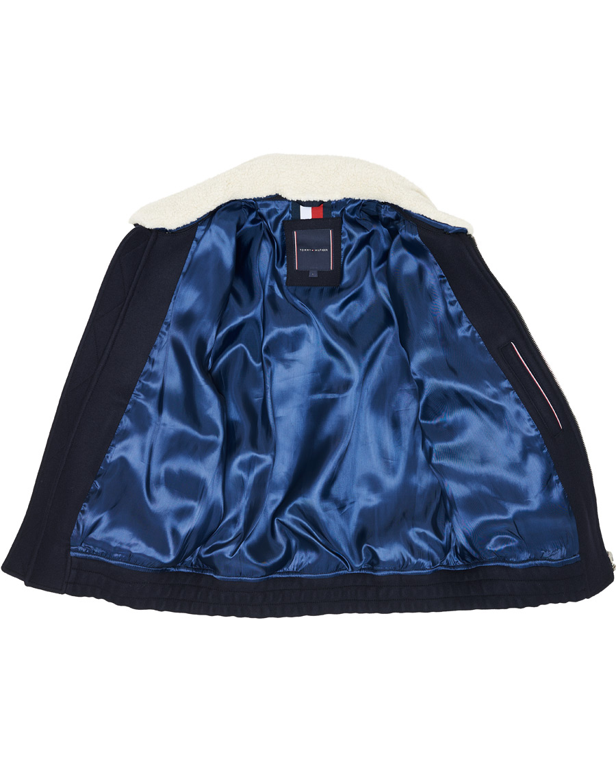 Herr | Jackor | Tommy Hilfiger | Shearling Collar Flight Jacket Desert Sky