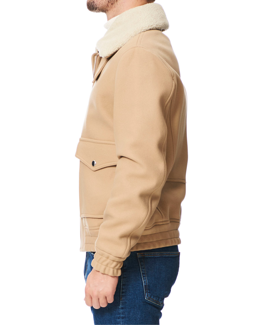 Herr | Jackor | Tommy Hilfiger | Shearling Collar Flight Jacket Classic Camel