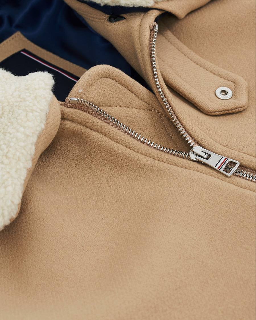 Herr | Jackor | Tommy Hilfiger | Shearling Collar Flight Jacket Classic Camel