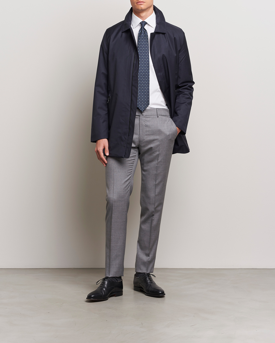 Herr | Jackor | UBR | Regulator Coat Savile Dark Navy Wool