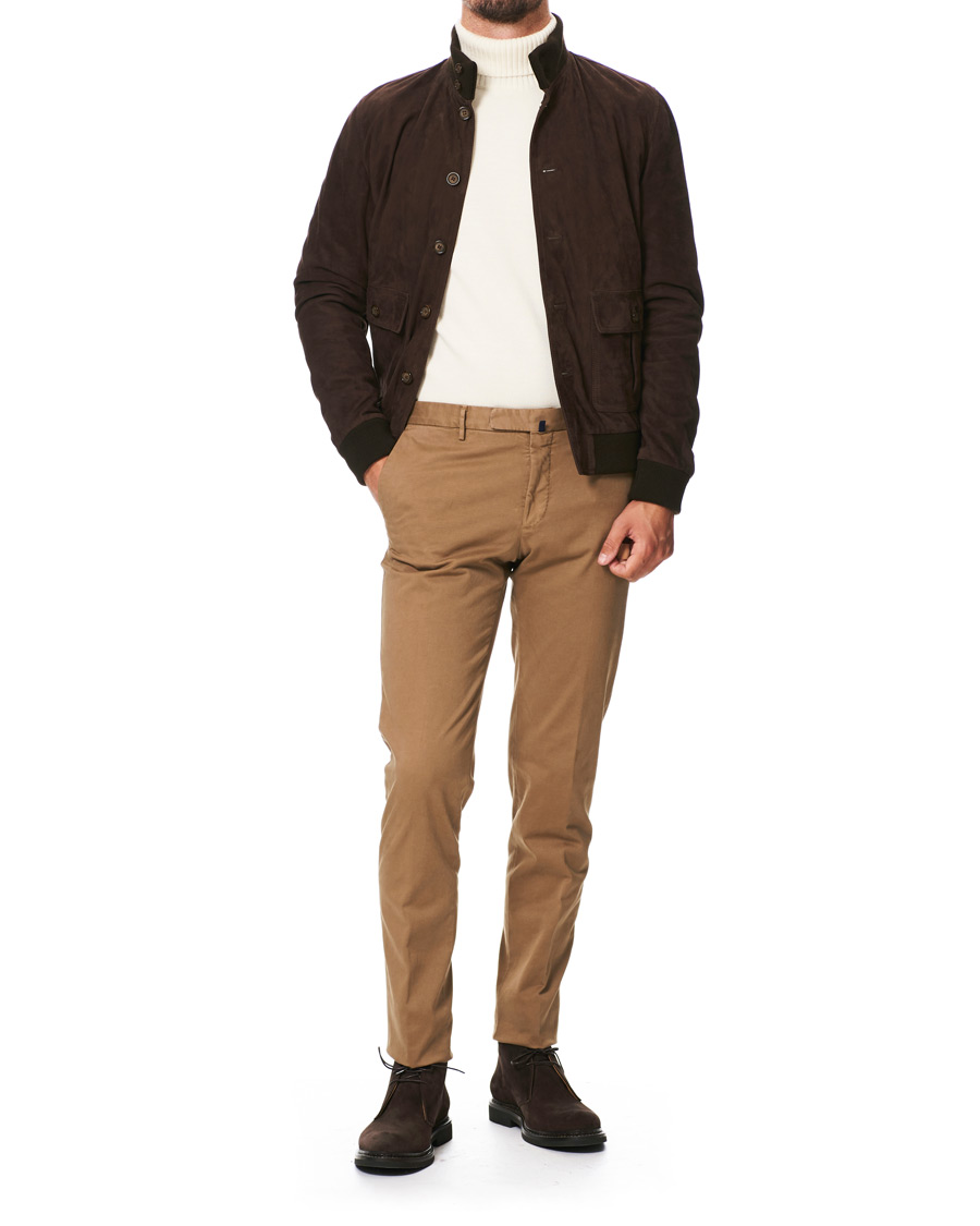 Herr | Jackor | Valstar | Valstarino Suede Jacket Dark Brown
