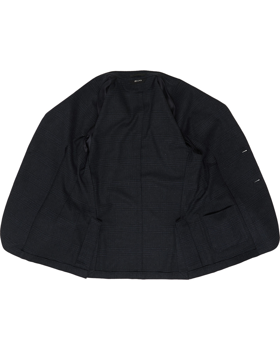 Herr | Kavajer | Z Zegna | Deconstructed Wool Blazer Navy Blue