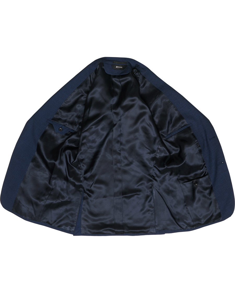 Herr | Kostymer | Z Zegna | Slim Fit Tropical Wool Suit Navy Blue