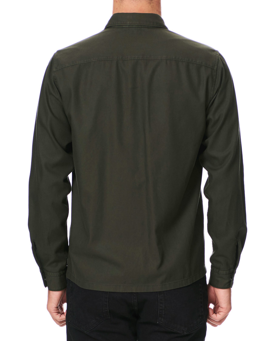 Herr | Skjortor | Z Zegna | Soft Tencel Overshirt Green