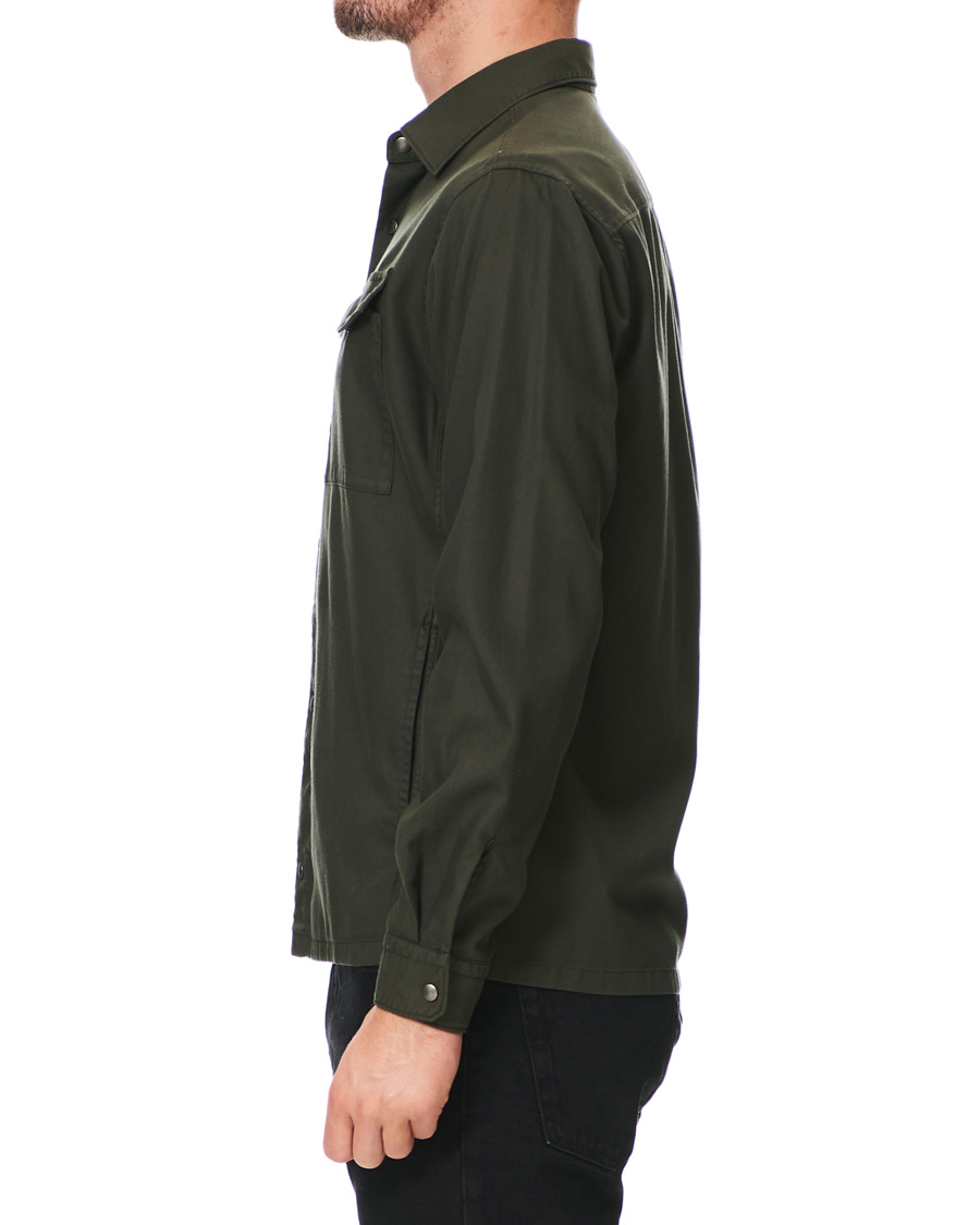Herr | Skjortor | Z Zegna | Soft Tencel Overshirt Green