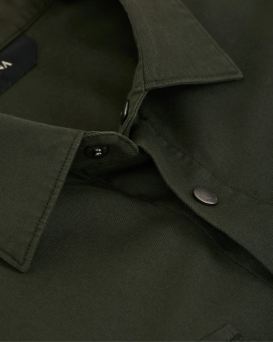 Herr | Skjortor | Z Zegna | Soft Tencel Overshirt Green