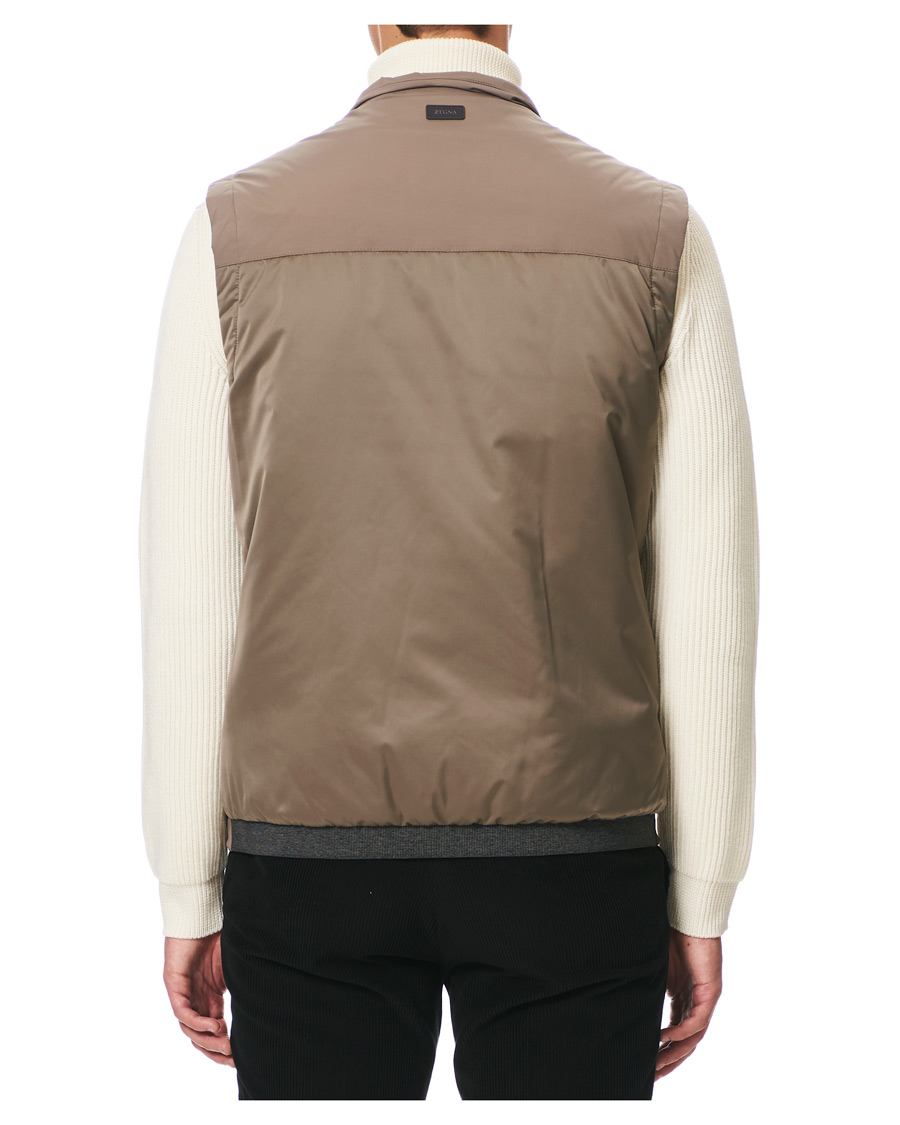 Herr | Jackor | Z Zegna | Stretch Nylon Vest Light Grey