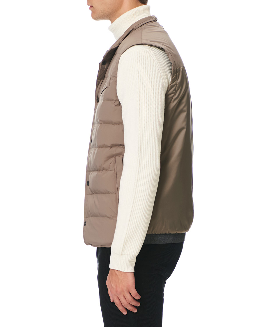 Herr | Jackor | Z Zegna | Stretch Nylon Vest Light Grey