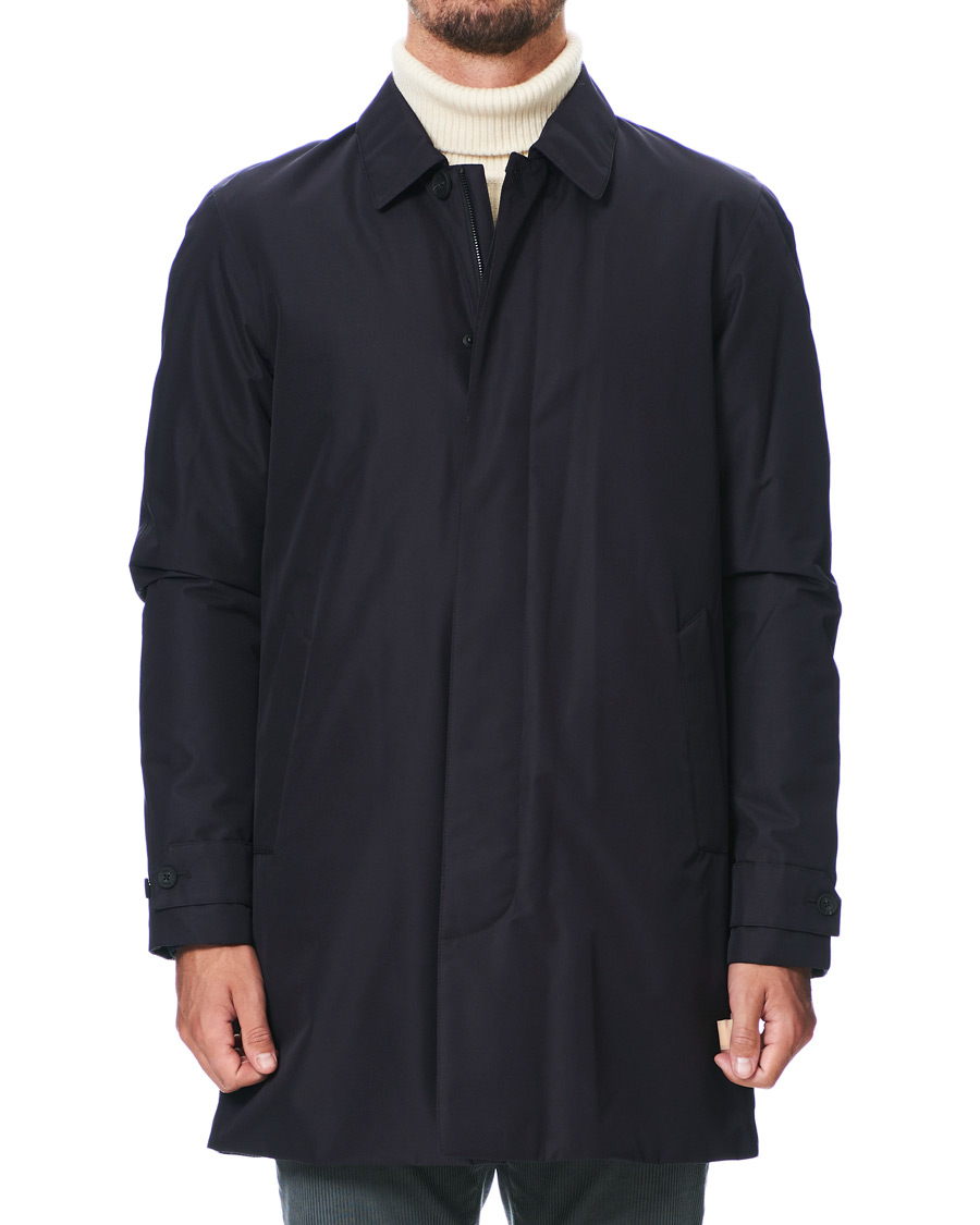 Herr | Jackor | Z Zegna | Micotene Taped Nylon Coat Navy