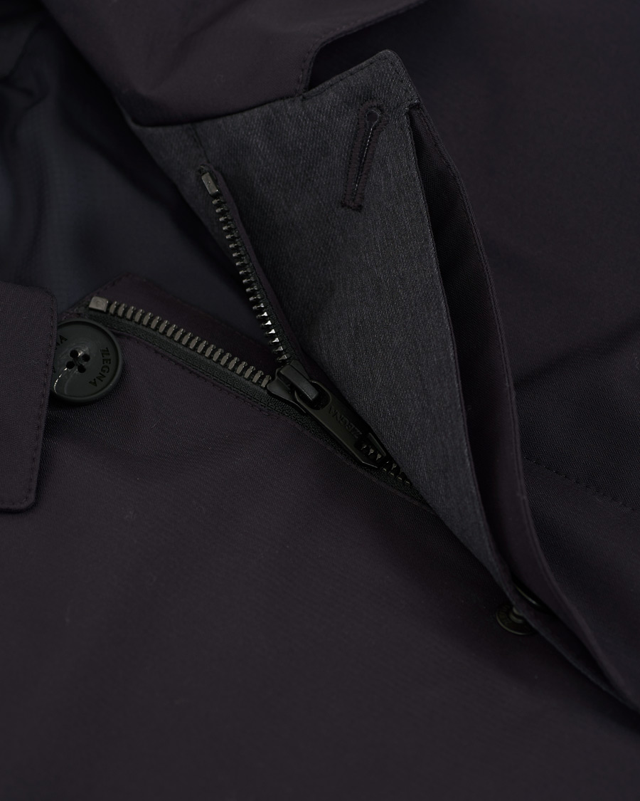 Herr | Jackor | Z Zegna | Micotene Taped Nylon Coat Navy