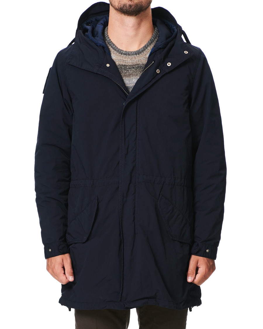 Herr | Jackor | Aspesi | Parkattone Garment Dyed Parka Navy